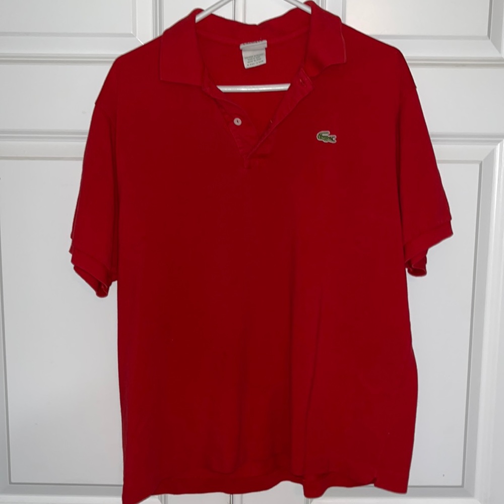 Lacoste Polo Shirt Red Mens 7